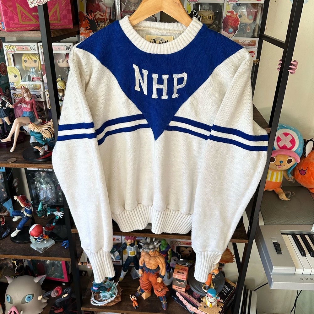 Vintage Dehen Cheerleading Sweater NHP Blue White Women’s L